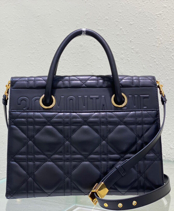 Christian Dior Large St Honore Tote Black